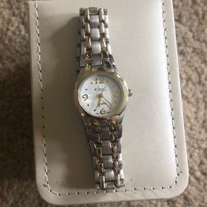 Kim Rogers silver and gold small watch